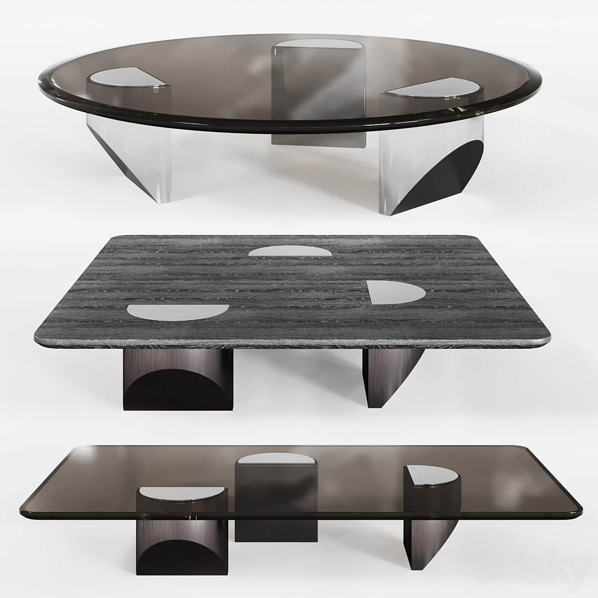 Minotti Wedge coffee table