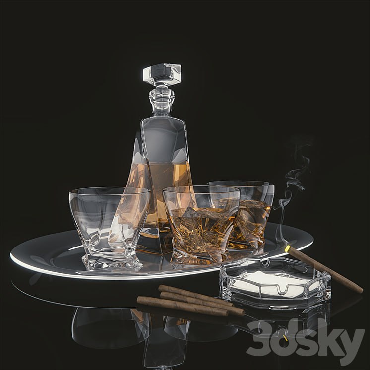 Decanter Sapphire set of 6