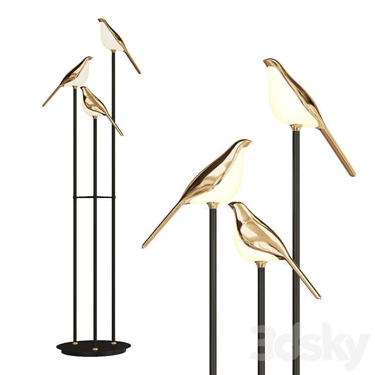 bird-shaped floor lamp NOMI floor