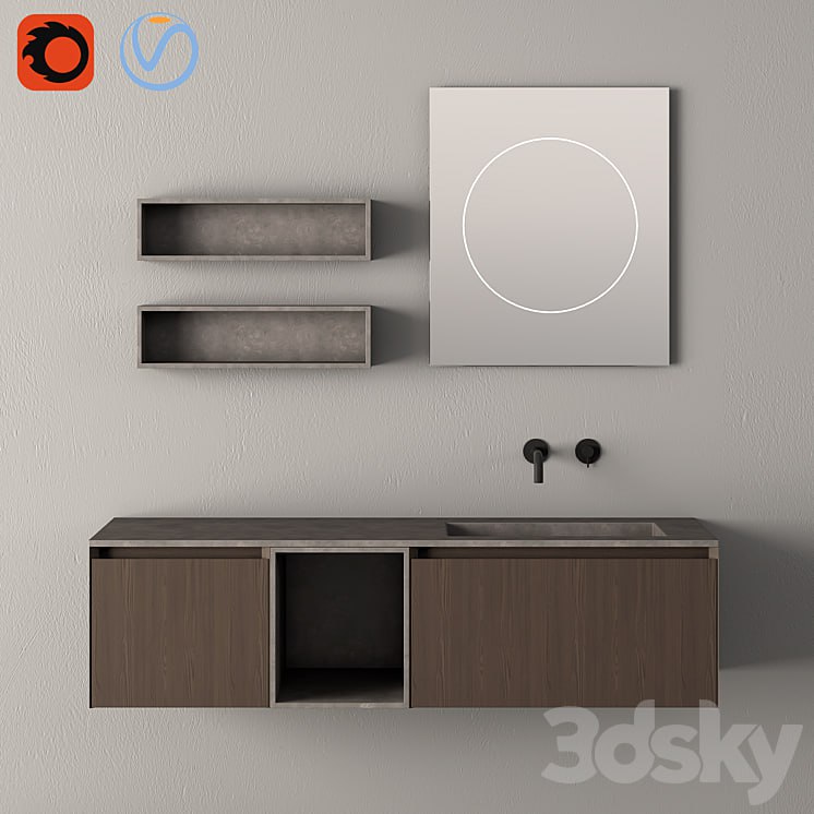 Modern Bathroom Cabinet | No. 085 | Rexa design