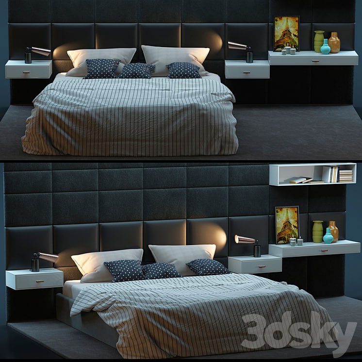 COURCHEVEL BED 2 by Roche Bobois