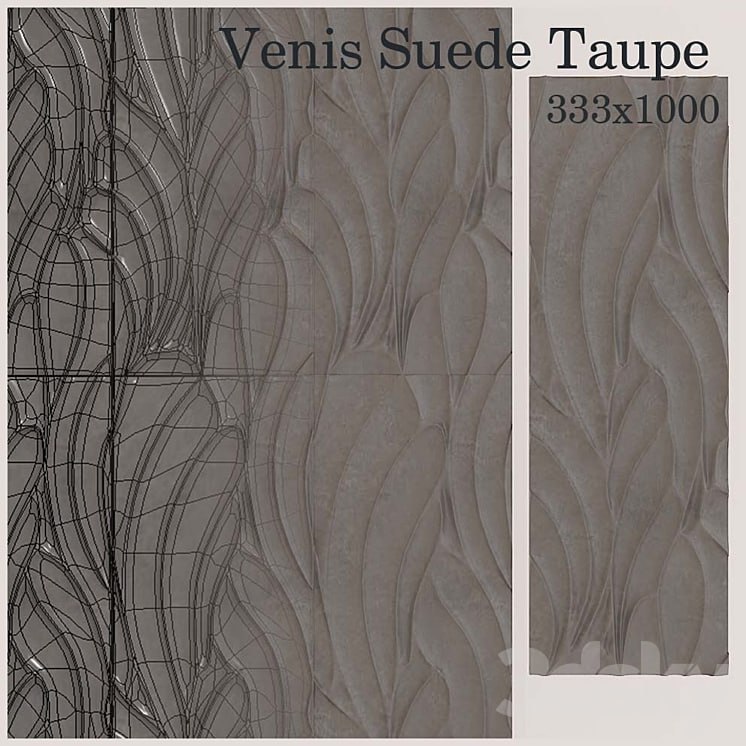 Tile Venis Suede Taupe Matt