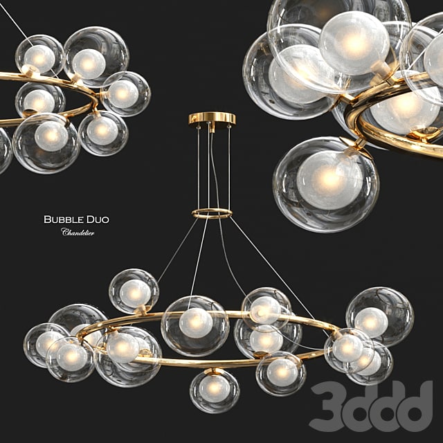 Bubble Duo Chandelier by Freya