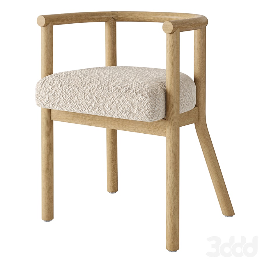 Crate and Barrel White Horse Upholstered Kids Play Chair 21" by Leanne Ford