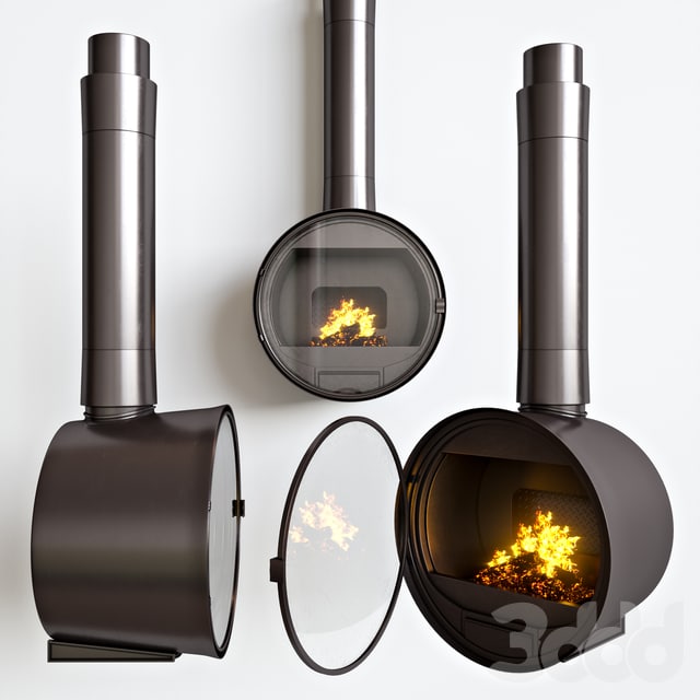 Steel fireplace Rocal