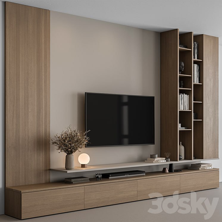 TV Wall Wooden - Set 107