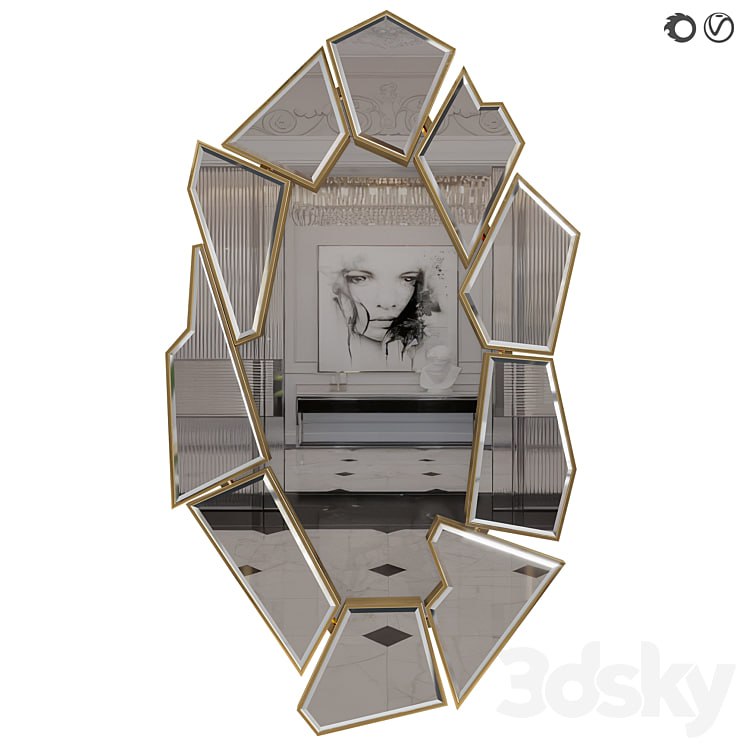 crackle mirror luxxu