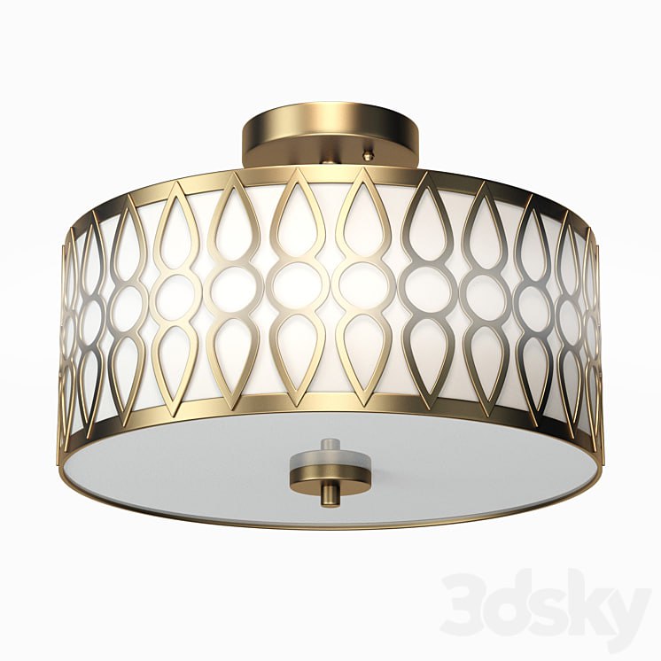 Aaru Fabric Semi Flush Mount MK3
