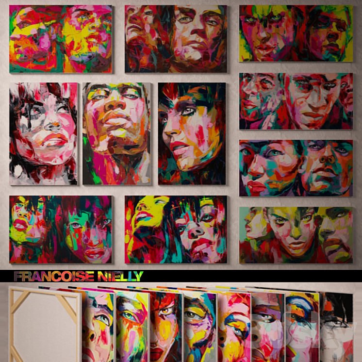 Pictures of the artist Francoise Nielly. Part 2