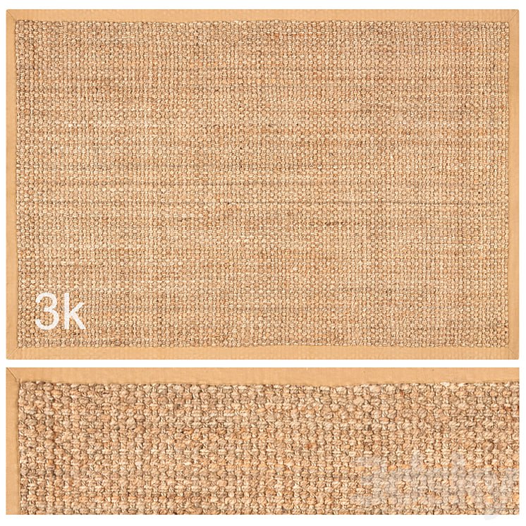 Carpet set 48 - Square Braided Jute / 3K