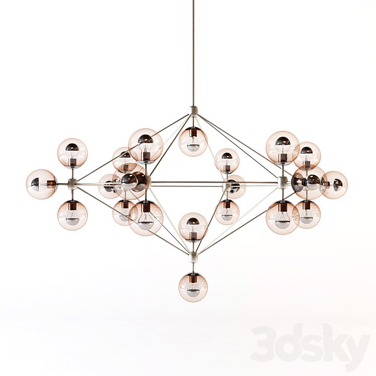 Roll and hill - Modo chandelier