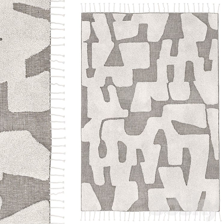 Wool and cotton carpet Launity