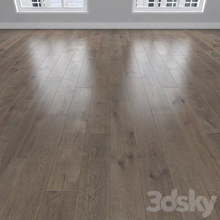 Parquet Oak smoky, 3 types: herringbone, linear, chevron.