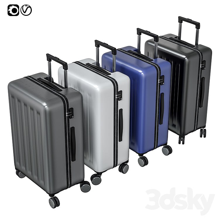 Suitcase travel Xiaomi RUNMI 90 Points Gray Stars