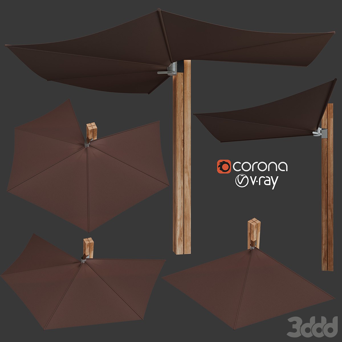 Wall-mounted Garden umbrella