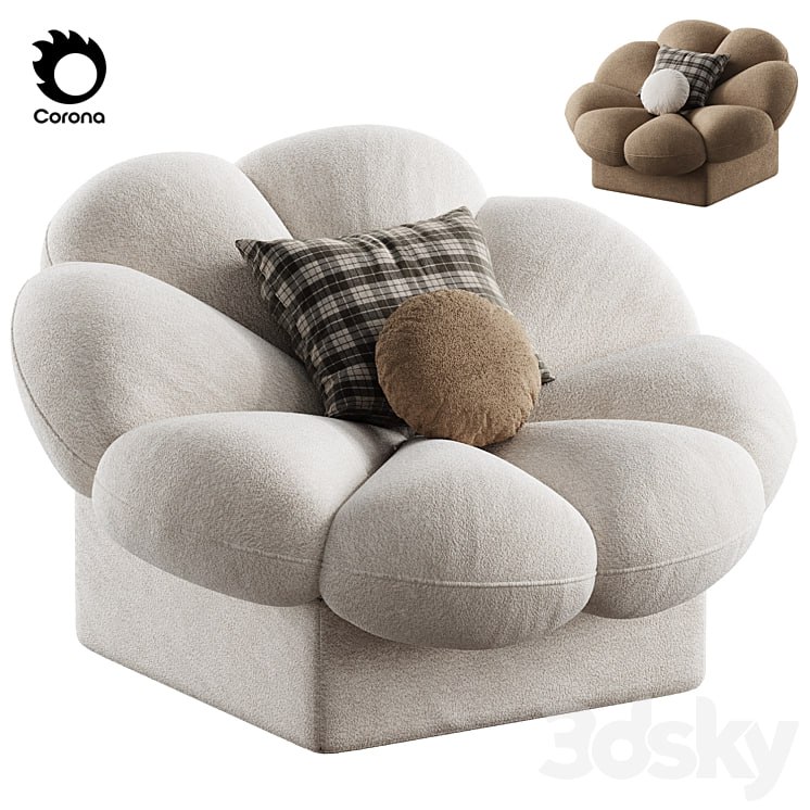 flower shape armchair