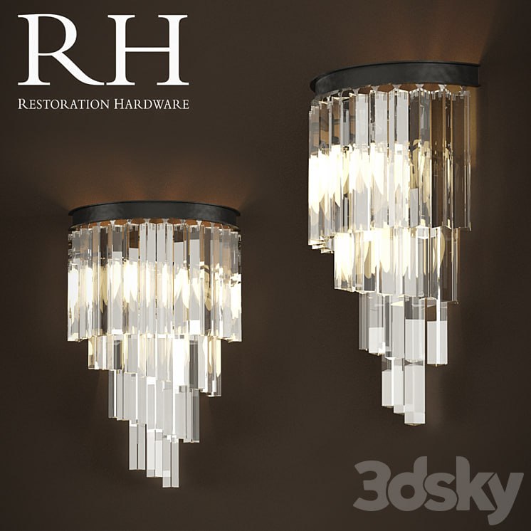 RH Sconce HELIX GLASS SCONCE