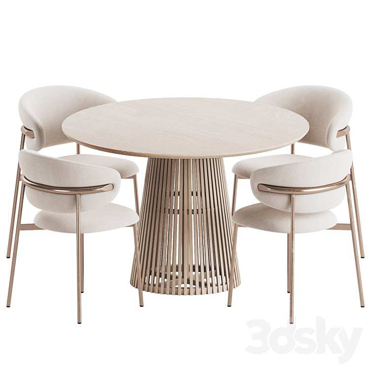 Oleandro Chair Jeanette Table Dining Set
