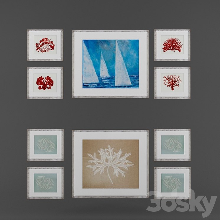 Set of pictures eichholtz