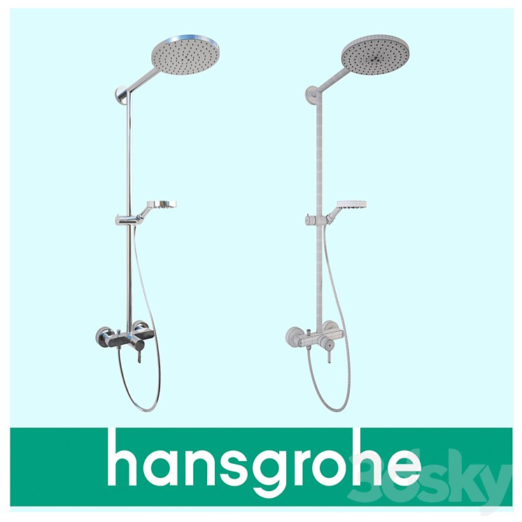 Hansgrohe Raindance Showerpipe 180 EcoSmart