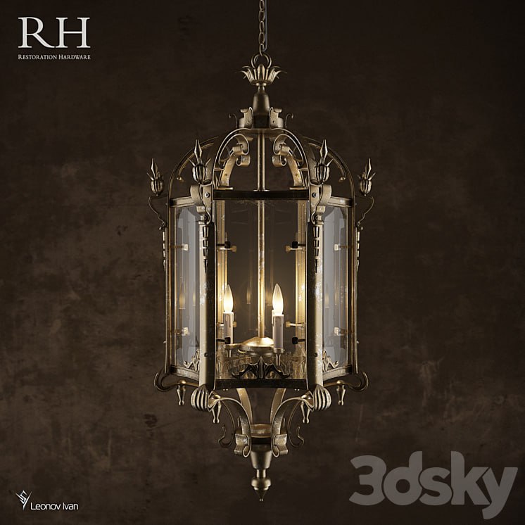 19th C. Salerno Streetlight Pendant Bronze