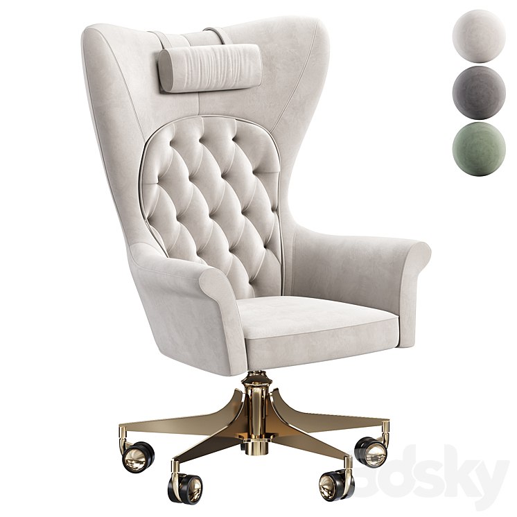 YORK SWIVEL ARMCHAIR by Visionnaire