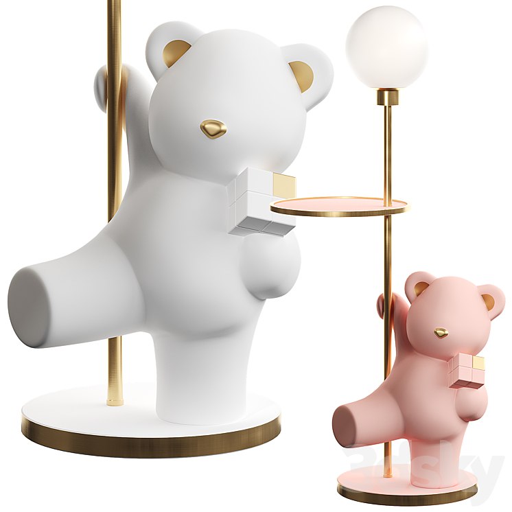 Floor lamp bear cub