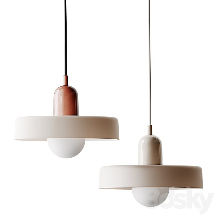 Ceramic Disc Orb Pendant By In Common With