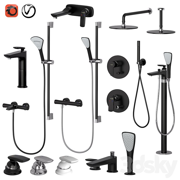 Kludi set 1 | Balance | Zenta | Fizz | with adjustable watering can