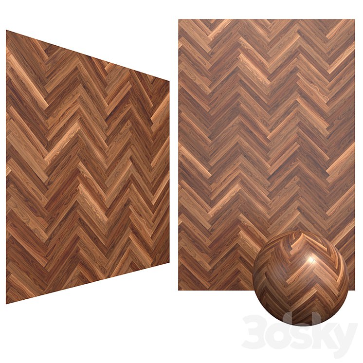 Walnut Wood Parquet 6K High Resolution Tileable Textures