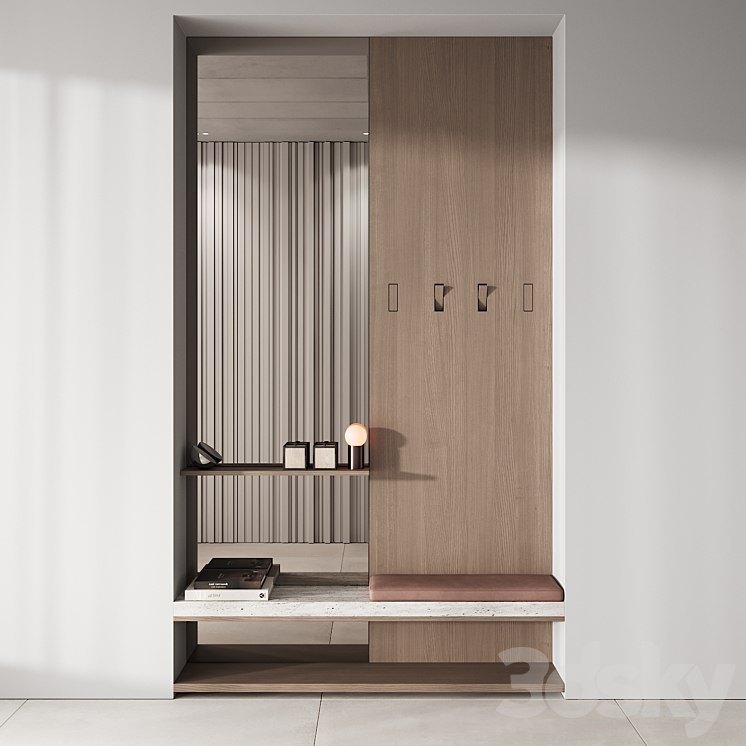 142 hallway zone 01 minimal wood japandi 01