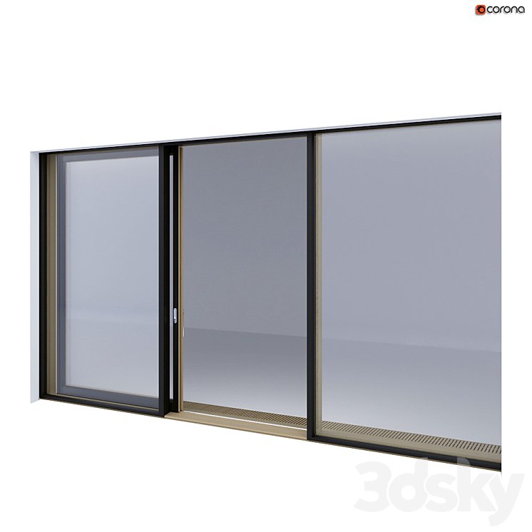 Wood-aluminum sliding stained-glass windows 2