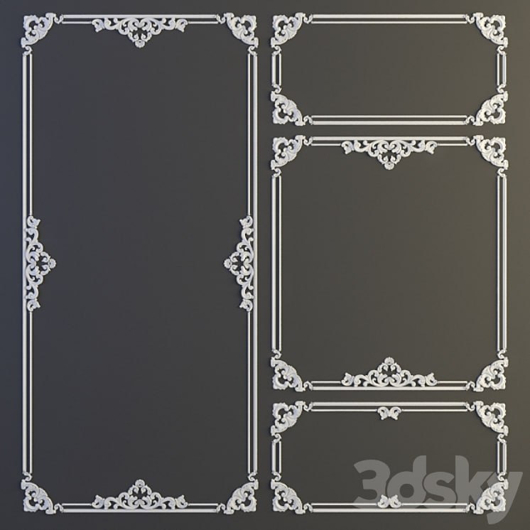 Gypsum stucco tracery