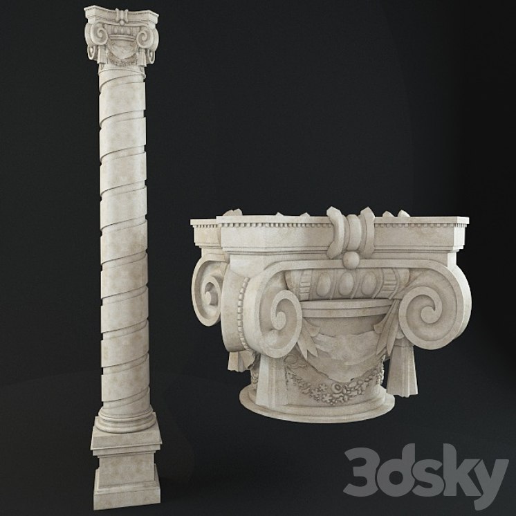 Twisted column