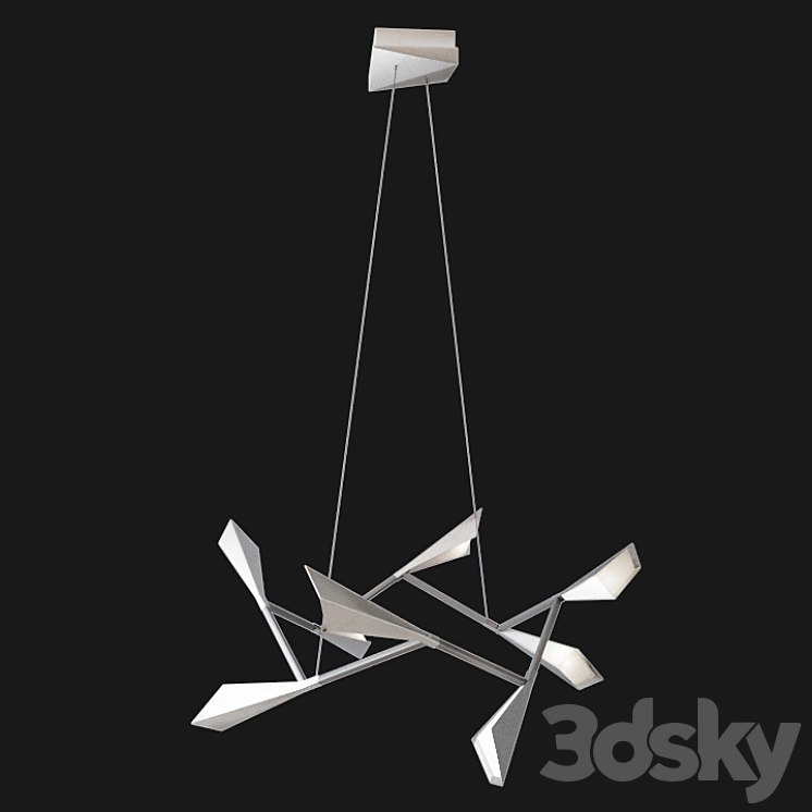 Quill LED Chandelier By Hubbardton Forge