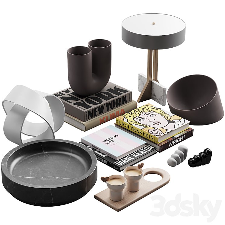 120 decorative set 033 american style neutral decor P02