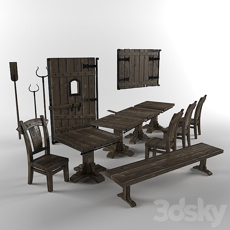 Furniture in old Russian style