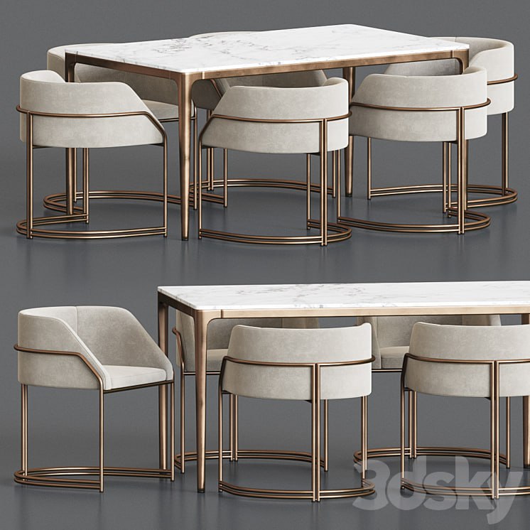 Deja Vu Chair Canto Table Dining Set