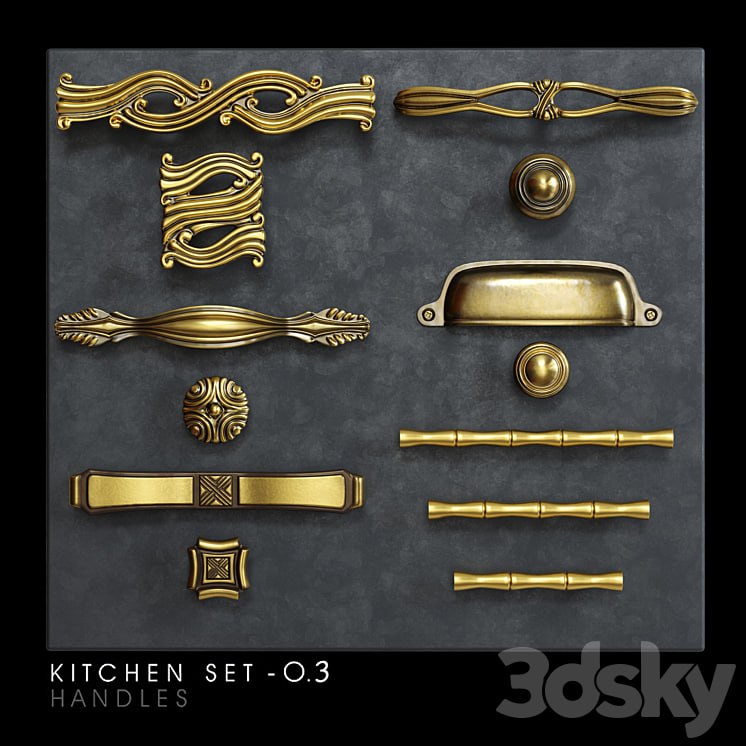 Classic kitchen furniture handles