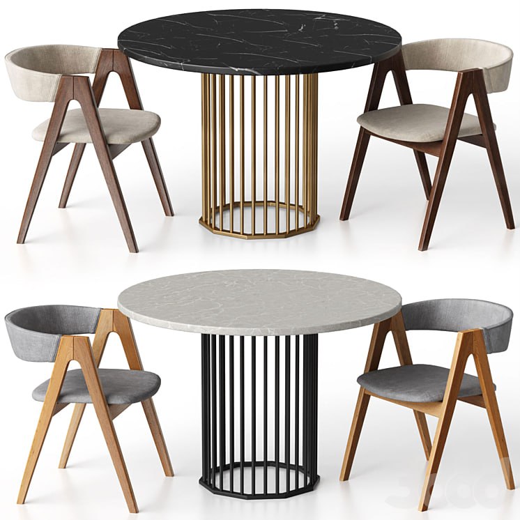 Kaede chair and Patrik dining table from R-Home