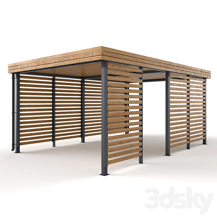 Wooden pergola canopy 4