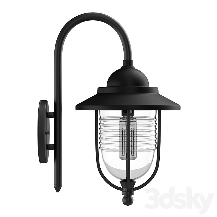 Fishermans Wall Lantern Black