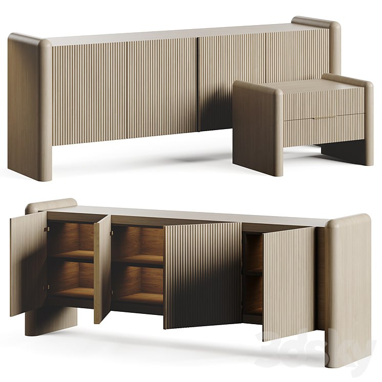 Carlyle Collective ELEMENTS WOOD CREDENZA