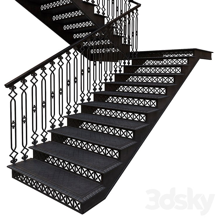 Cast-iron staircase