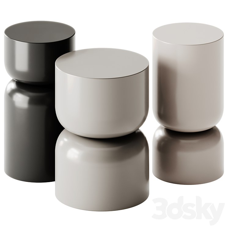 Nordal Amina and Matka Side Tables by Westwing Collection