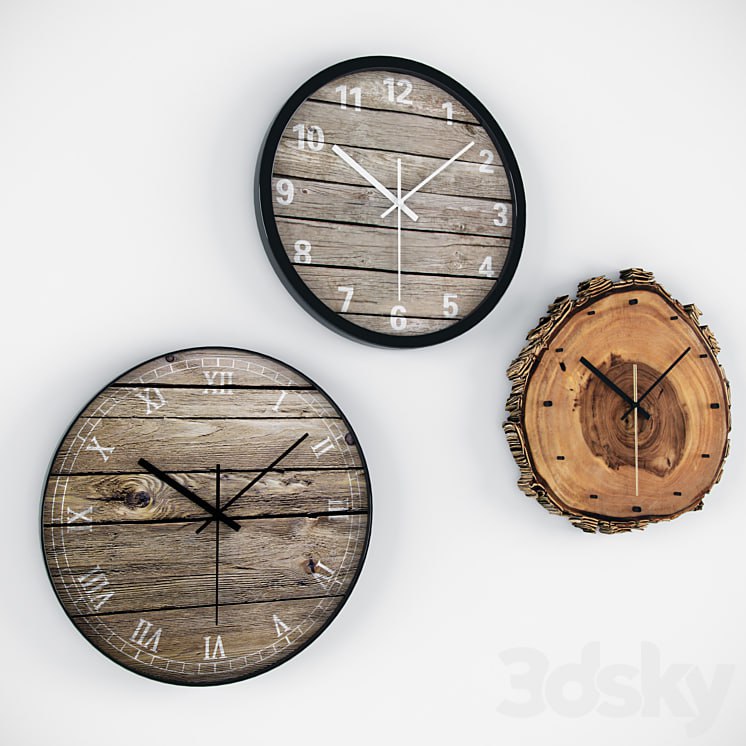 wooden clock