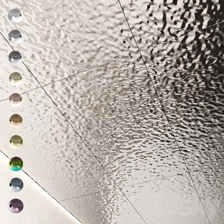 Decorative steel sheets with water ripples 01