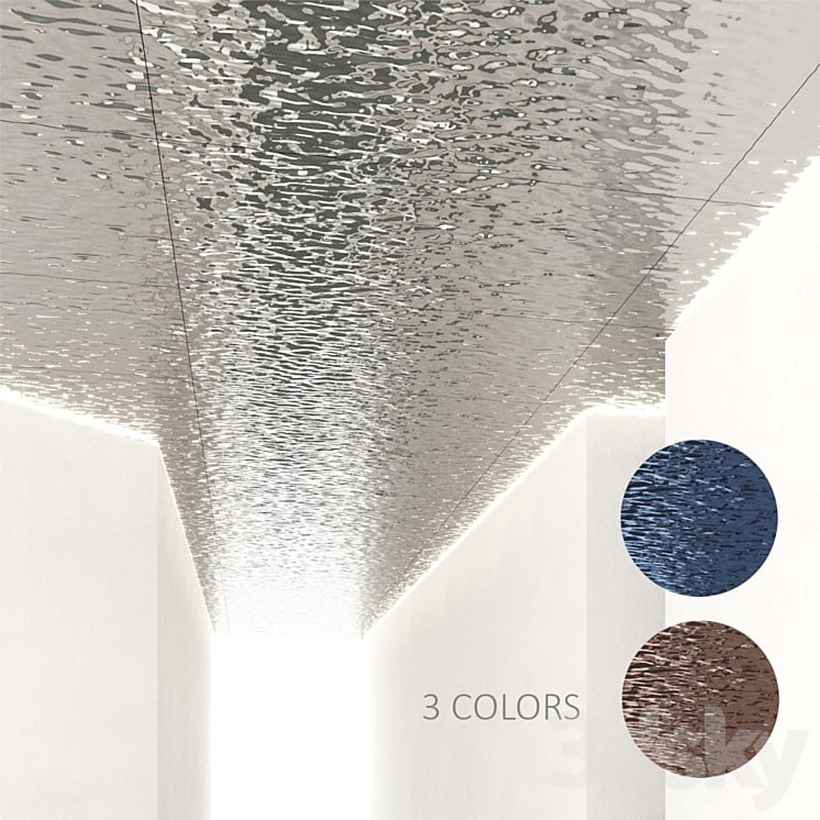 Ceiling with water ripples