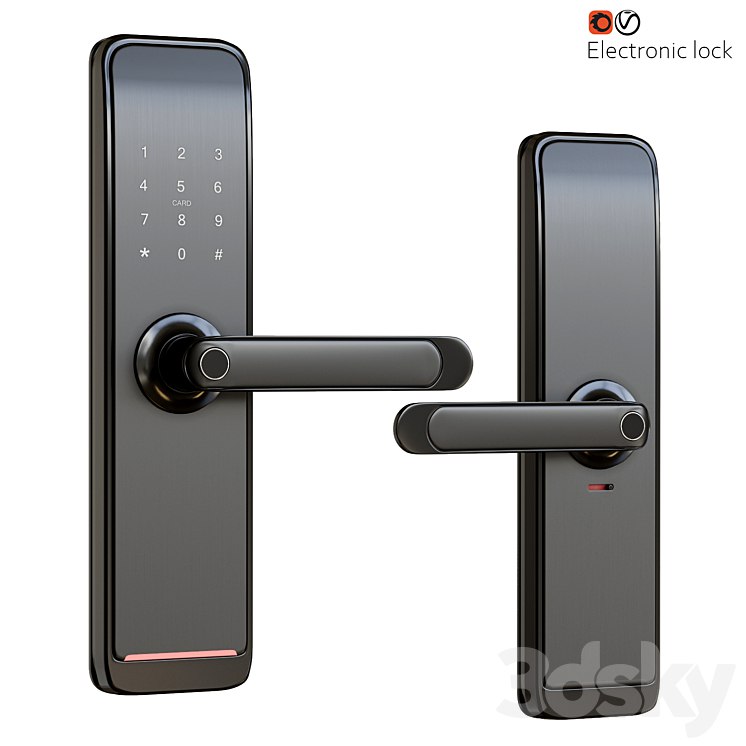 Electronic door handle lock