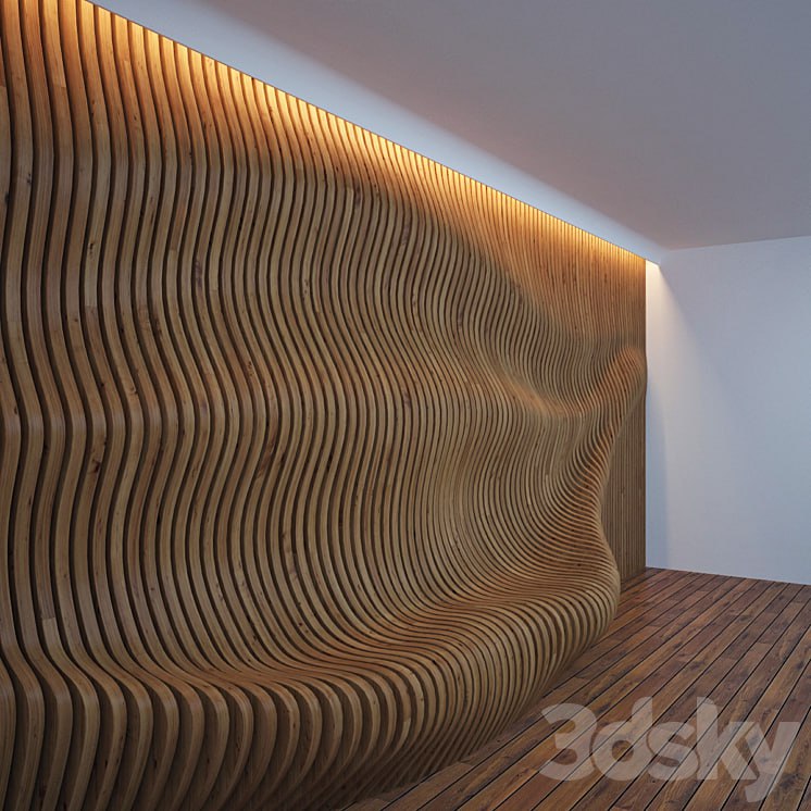 Decorative panel-bench